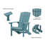 Chaise Adirondack en plastique Yonds-1901754826