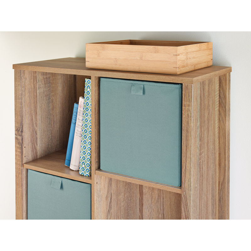 Bac de rangement en tissu Premium Cubes, Bleu cascade / bleu