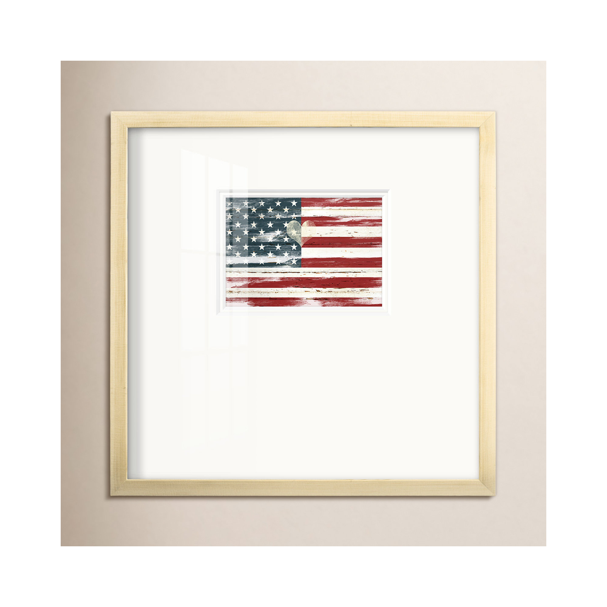 Heart Of America, 21" H x 21" W x 1.25" D