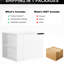 Lavabo de salle de bain 24 po pour grandes salles de bain - Armoire moderne sans lavabo, chêne blanc américain, composable, combinaison de grands espaces Glance (composable), bois d'ingénierie, chaleur intense-613026606