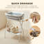 98.5cm H x 66cm W x 44cm D Plastic Grooming Tub