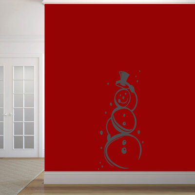 Décalcomanie murale jolie bonhomme de neige Trexler