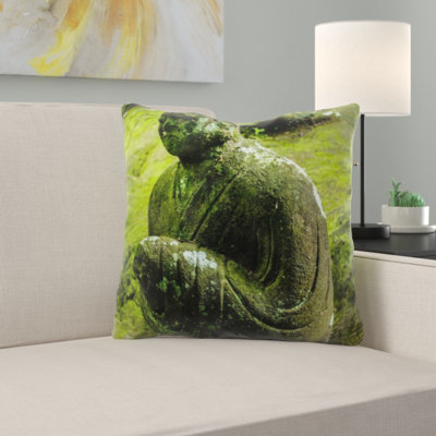 Coussin bouddha statue