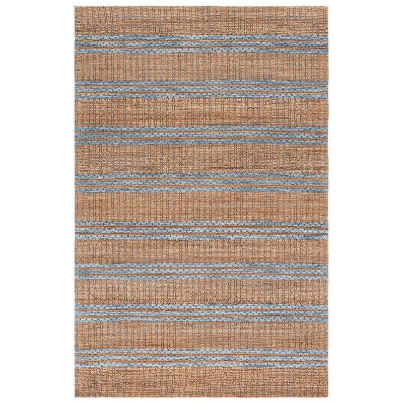 Martha Stewart 9525 Hand Tufted 40% Jute; 40% Wool; 20% Cotton Striped Rug, Rectangle 9' x 12'