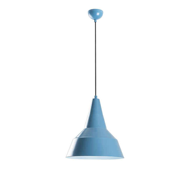 Lustre bleu clair élégant, hauteur réglable 16,0 po x 13,8 po | Corps en métal, douille E27 de 40 W maximum, hauteur totale de 42 à 51,6 po | Parfait pour la salle à manger et les espaces de vie, design élégant et moderne