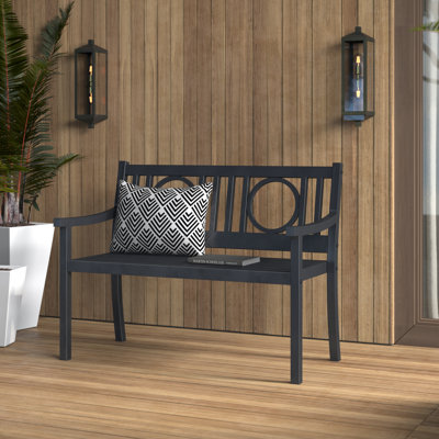 Etchison Steel Garden Bench by Mercury Row