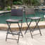 Patio pliable, 2 de chaises - siège pliable et confortable