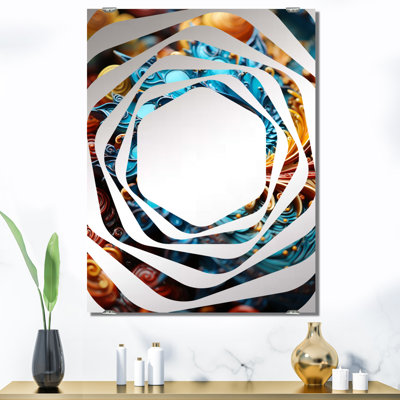 Crayton - Abstract Spirals Wall Mirror Large MIR137907