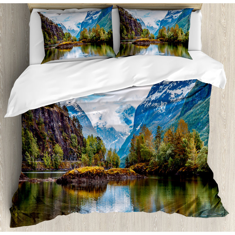 Nature Modern & Contemporary Polyester Duvet Cover, King