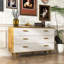 Commode 6 tiroirs large blanche
