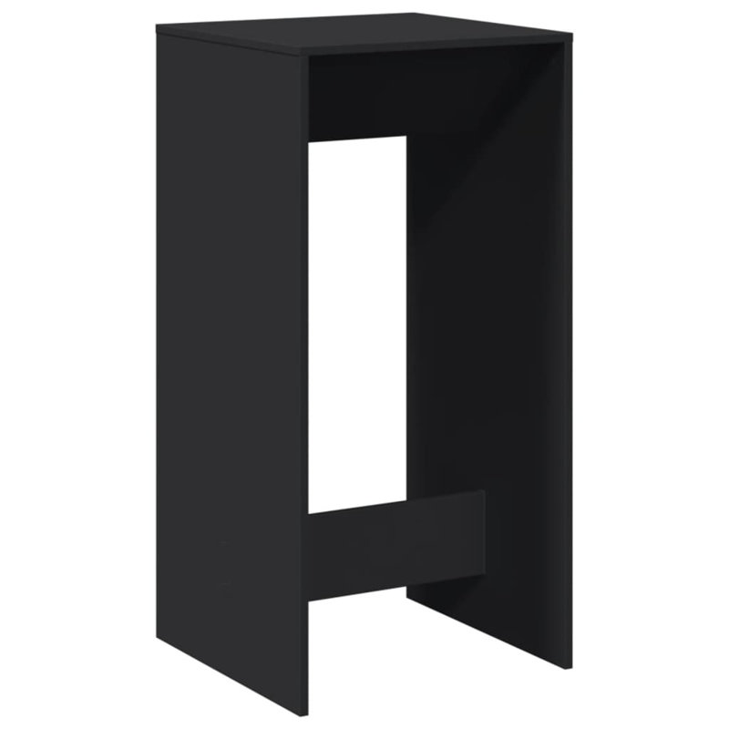 Grande table de bar moderne en bois d'ingénierie vidaXL, Noir