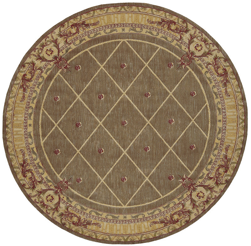 Brett Wool Oriental Indoor Rug, Round 7'5"
