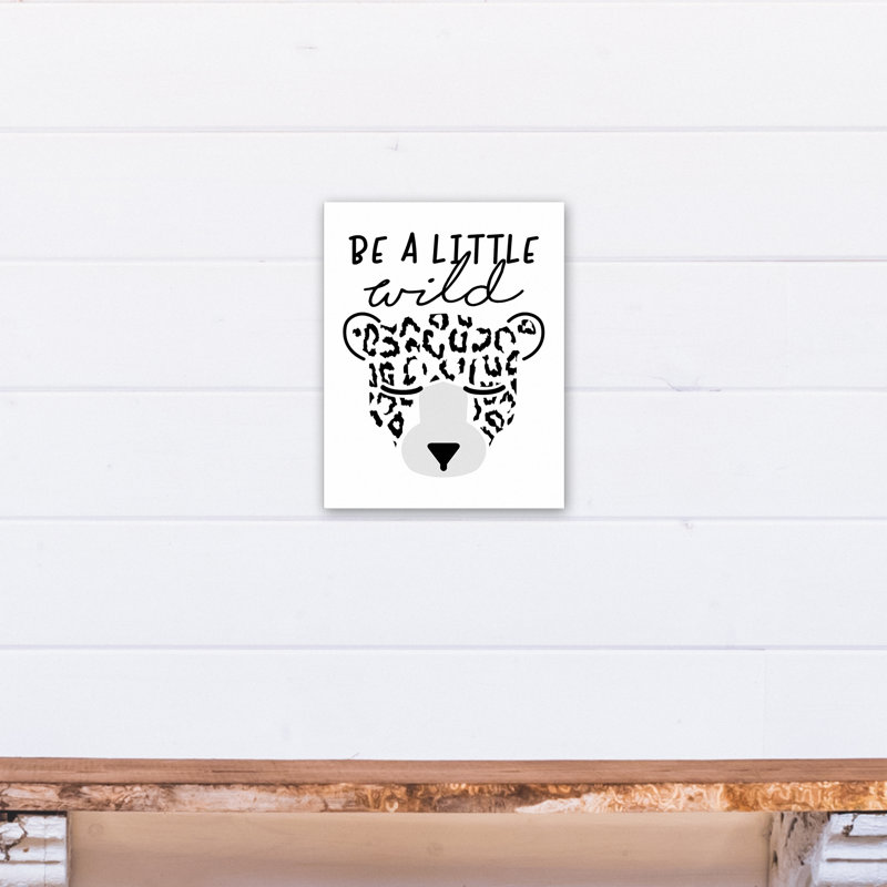 Art sur toile little wild leopard Mader, H 14 po x l 11 po x P 1,25 po, Toile tendue