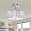 Plafonnier semi-encastré 3 lumières 12,6 po Rushda-25904954