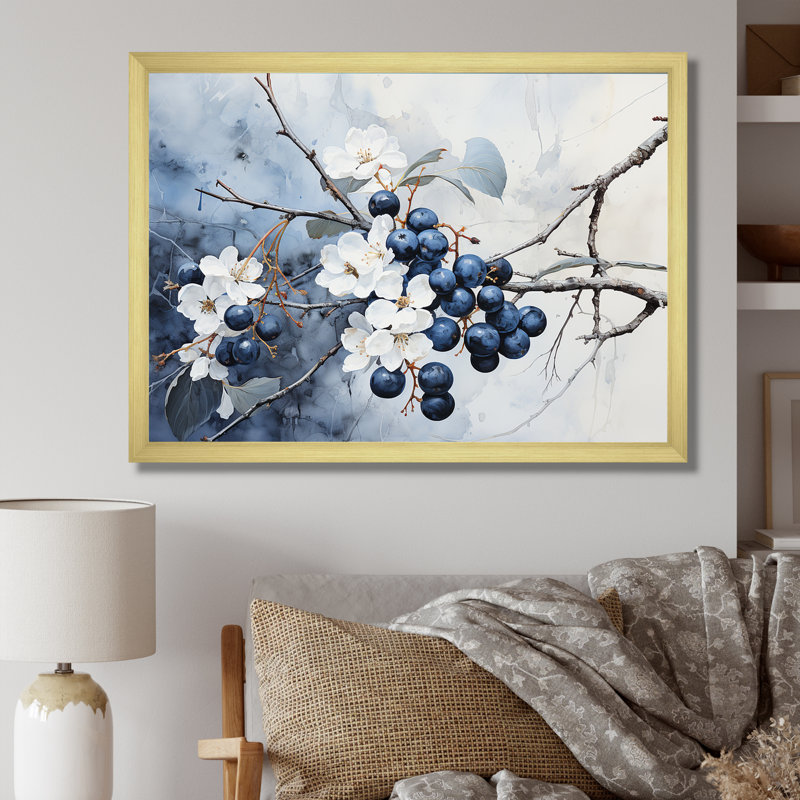 Impression sur toile Minimalisme Vineyard Dreamscape III, Cadre doré simple, H 30 po x l 40 po x P 1,5 po