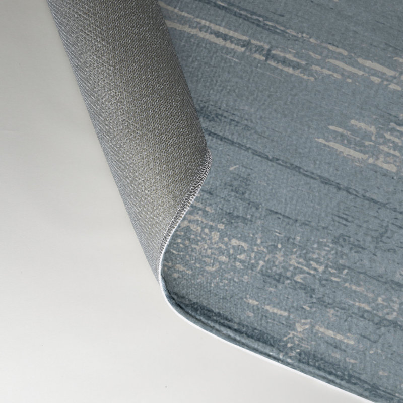 Tapis gris abstrait intérieur et extérieur, Rectangulaire 3 pi x 5 pi