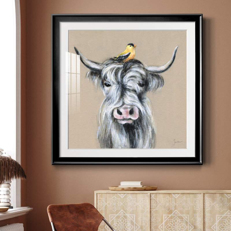 Nature ludique 4 - Peinture avec cadre, Toile avec cadre noir, H 30,5 po x l 30,5 po x P 1,5 po