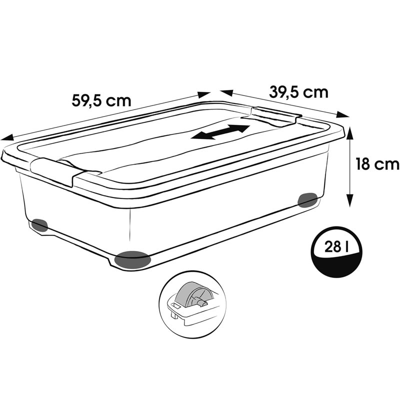 Keeeper Plastic Decorative Bin