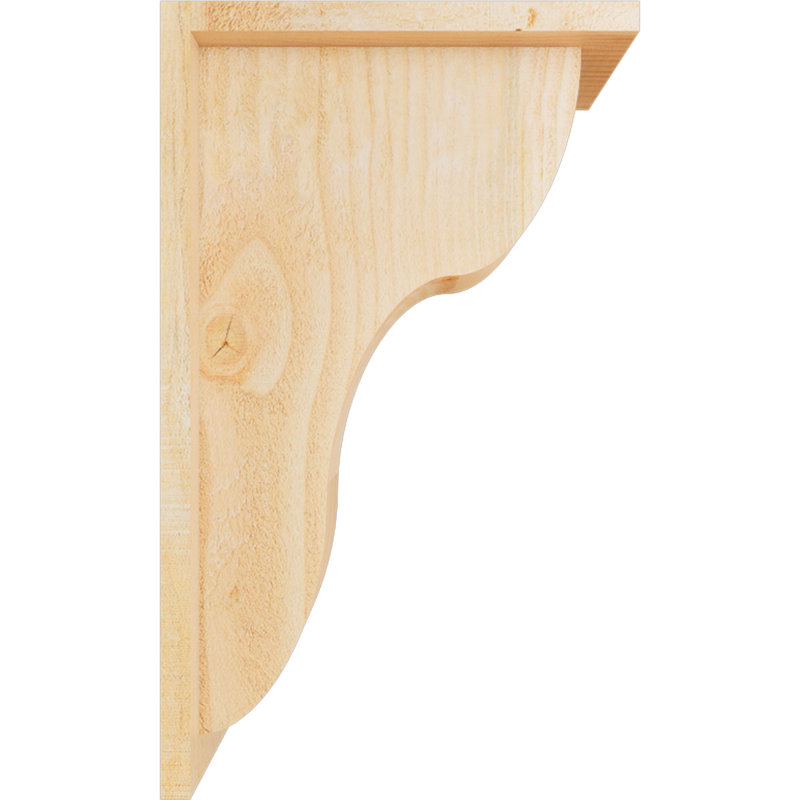 Corbeau Carmel avec plaque arrière, H 20 po x l 6 po x P 12 po, Sapin de Douglas, Sciage brut