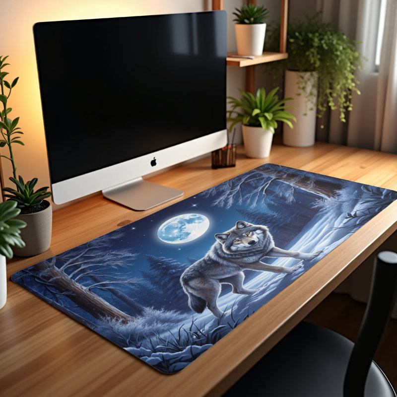 Polyester Desk Pad, 14.4x12.1