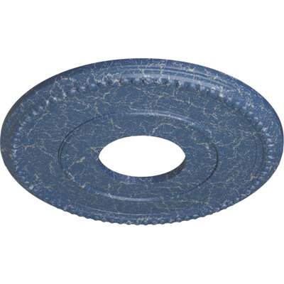 Médaillon de plafond Endurathane Jackson, DE 12 1/4 po x P 4 po x P 1 1/8 po (convient aux auvents jusqu'à 7 3/8 po), fini cuivre antique peint à la main