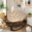 Fauteuil à bascule Luxury Rattan Egg-1348281634