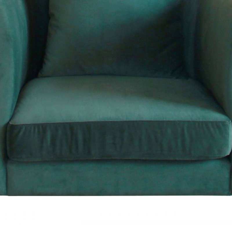  Méridienne beige avec repose-pieds en similicuir