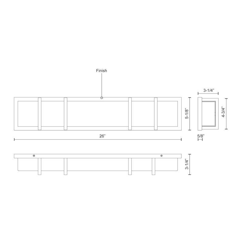 Alberni 1 - Light LED Bath Bar