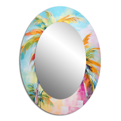 Miroir mural Popart Palm Trees III - Tropical