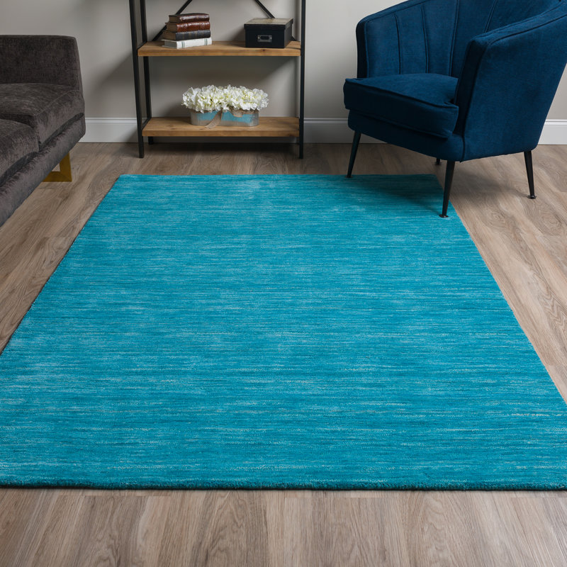 Youngquist Wool Abstract Indoor Rug, Rectangle 9' x 13'