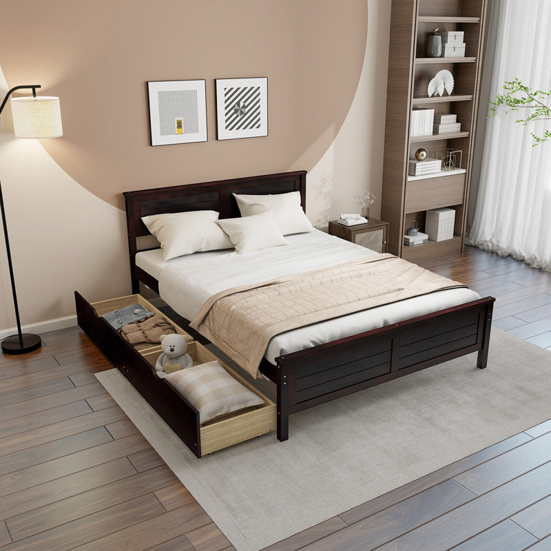 Raidah Bed, Full, Espresso