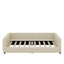 Lit plateforme tapissier grand et simple TG, lit mère et enfant, similicuir-162109228