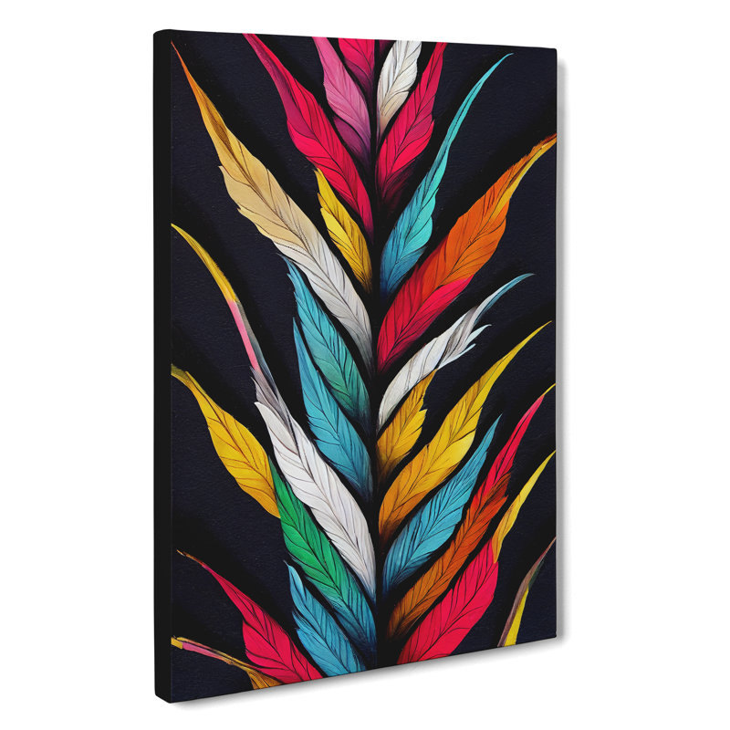 Rising Feathers - Wrapped Canvas, 76cm H x 50cm W x 3cm D