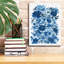 «Epic Graffiti» «Blue Floral» par Leslie Trimbach, art mural sur toile-106171523