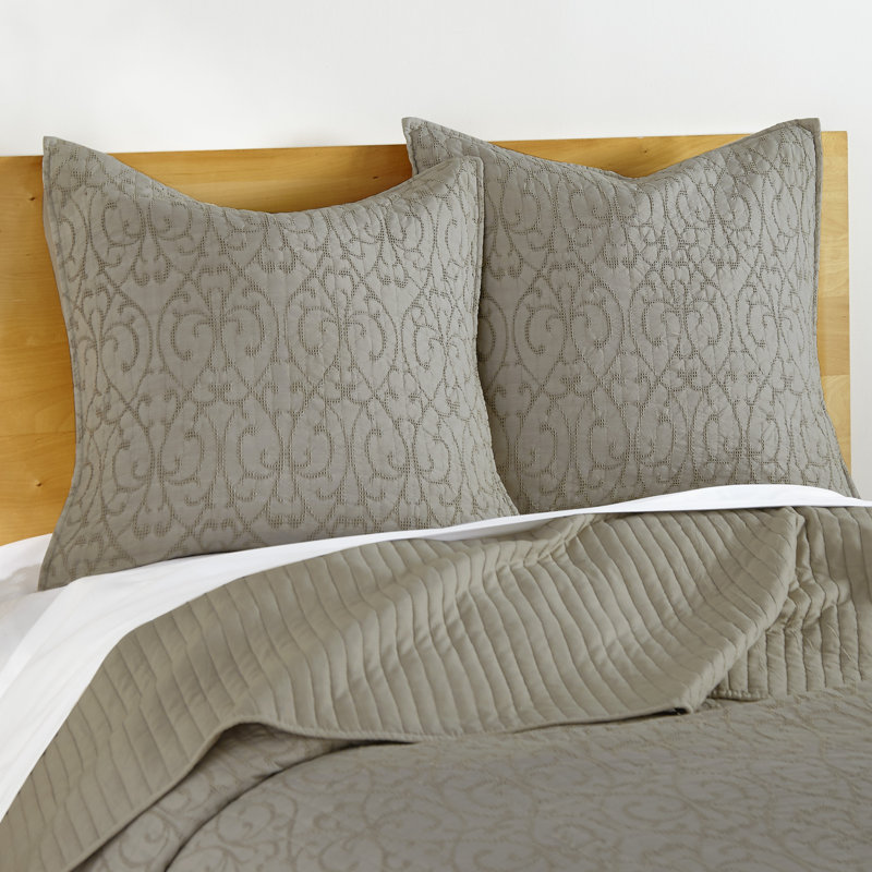 Ensemble de 2 taies décoratives taupe Beckett