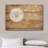 Dandelion on Brown Wood Effect Background Rustic Pictures Large Wrapped Canvas Print Wall Art-56335114