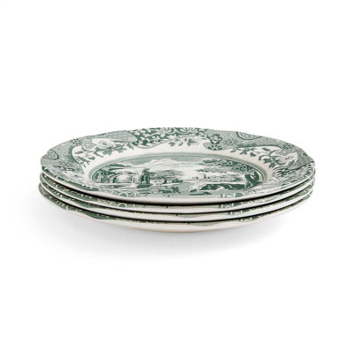 Spode Heritage Green Italian 7.25" Salad Plates, Set Of 4
