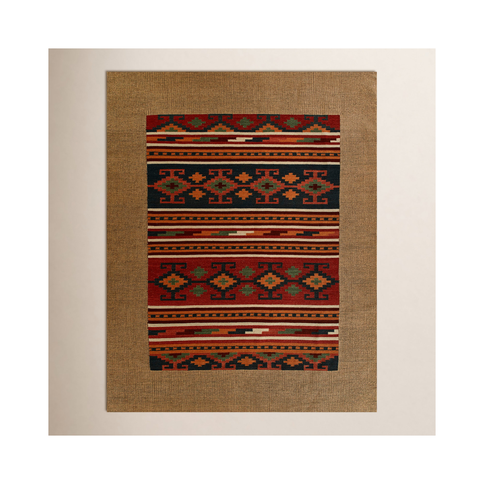 Momeni Adobe Hand Woven Wool and Jute Geometric Multi Area Rug, Runner 2'6" x 8'