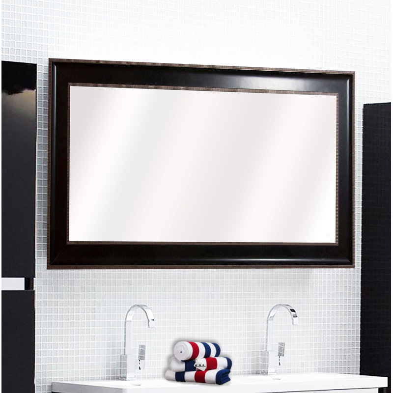 Abdelmalek Wood Flat Wall Mirror, 62.25" H x 33.25" W