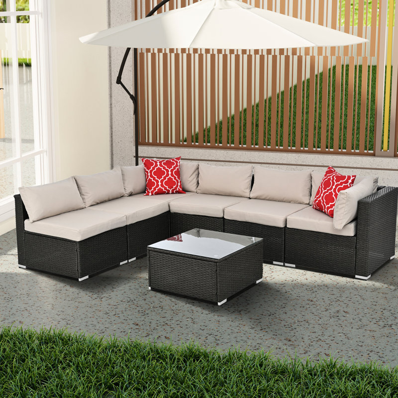 Ensembles de meubles de patio, Beige