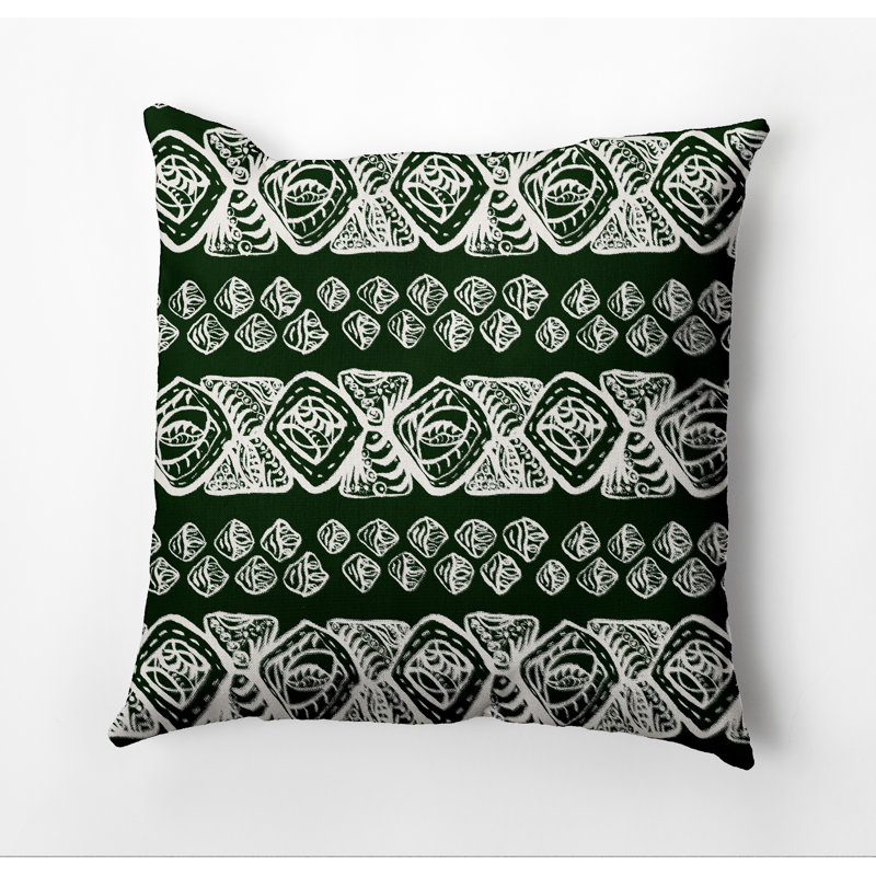 Housse et insert rectangulaires en coton, 26 po x 26 po, Vert foncé