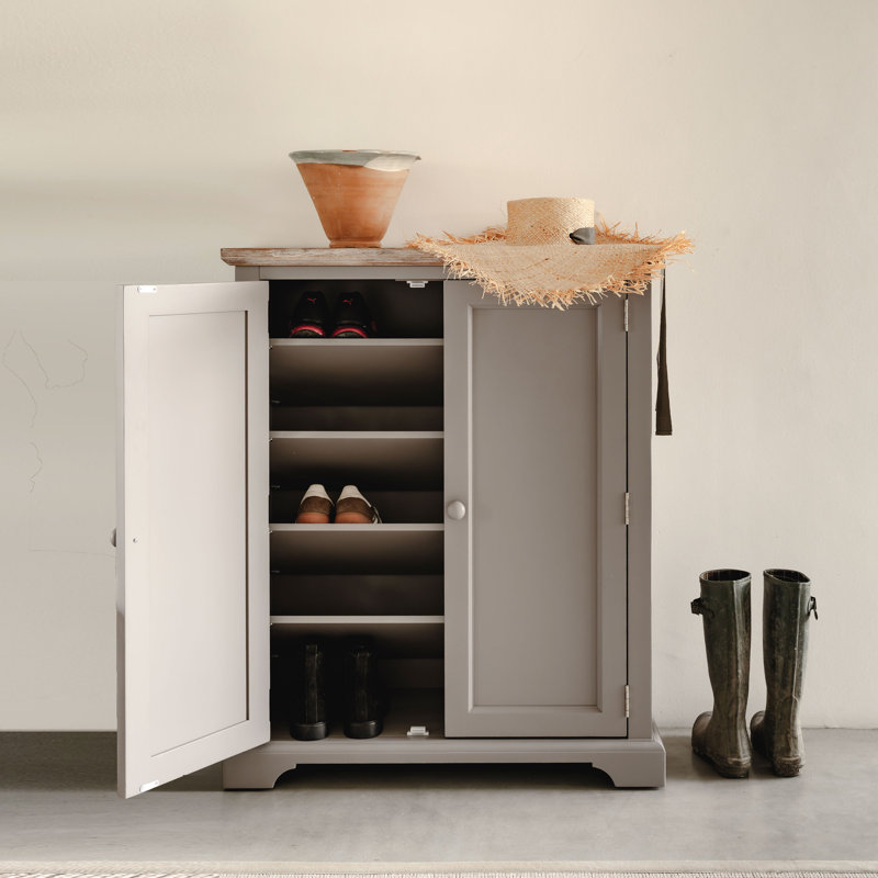 20 Pair Shoe Storage, Grey/Brown