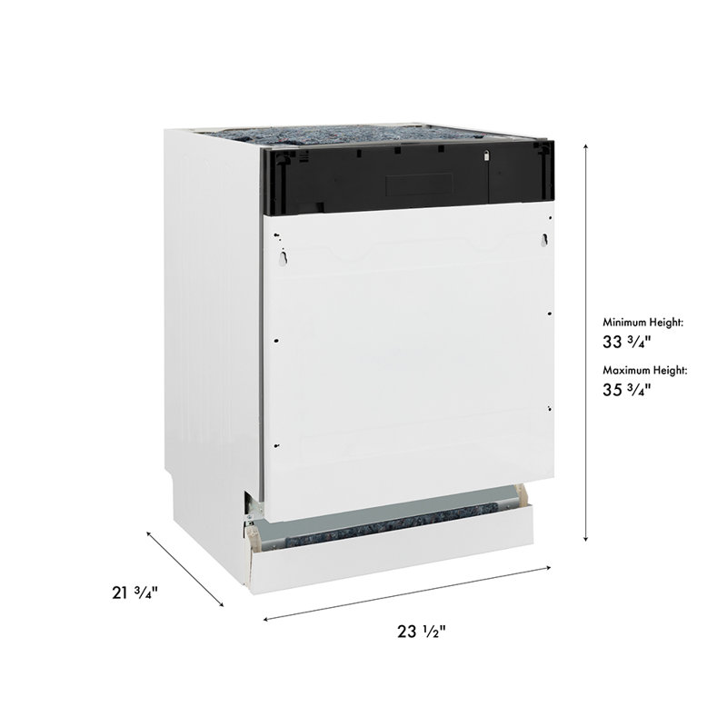 ZLINE 24 in. Tallac 3rd Rack Panel Ready Tall Tub Dishwasher with Tub, 51dBa