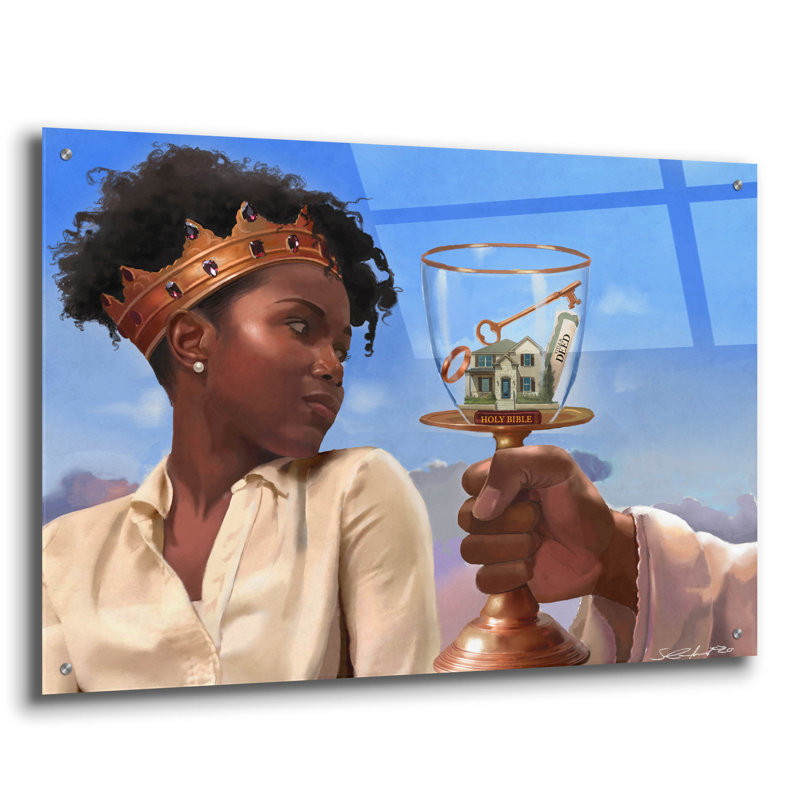 «In His Image» par Salaam Muhammad, art mural en verre acrylique, H 24 po x l 36 po x P 0,2 po