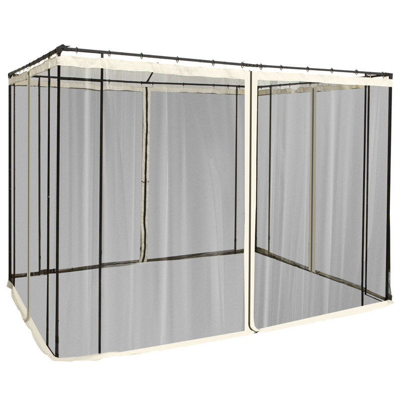 Filet de remplacement en filet de remplacement 10 pi x 13 pi Outsunny, 10 pi x 13 pi, Blanc, crème