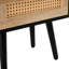 Table de bout de salon de 15,68 po avec tiroir et pieds en bois massif - moderne, tiroir noir de construction moderne, table de chevet pour chambre à coucher, pièce, poids de 120 lb-1252599212-1252599211