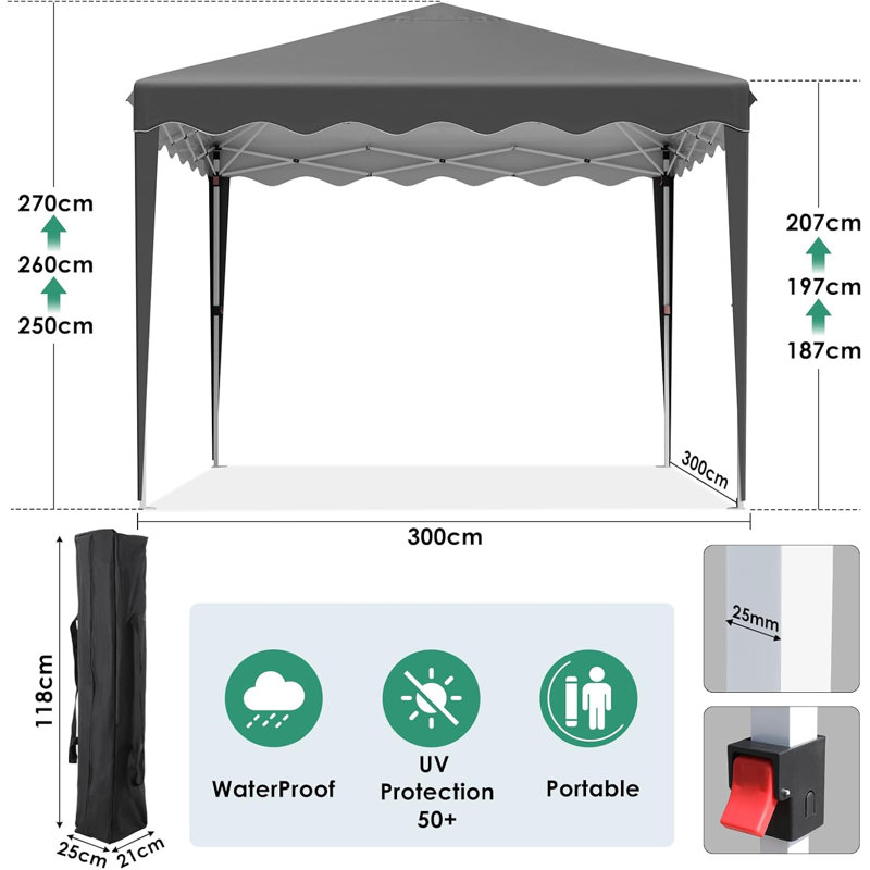 Steel Pop-Up Canopy
