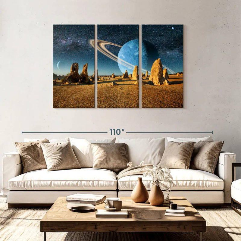 Oberle Barren Alien Planet, 48" H x 74" W