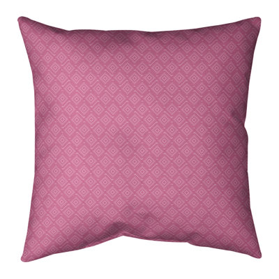 Katelyn Elizabeth Square Maze Indoor/Outdoor Throw Pillow
