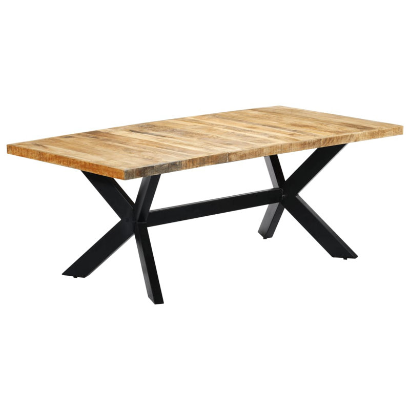Table de salle à manger, H 29,5 po x L 78,74 po x l 39,37 po, Light Brown